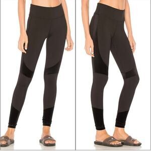 Alala Vamp Black High Waisted Paneled Tight Leggings Size S